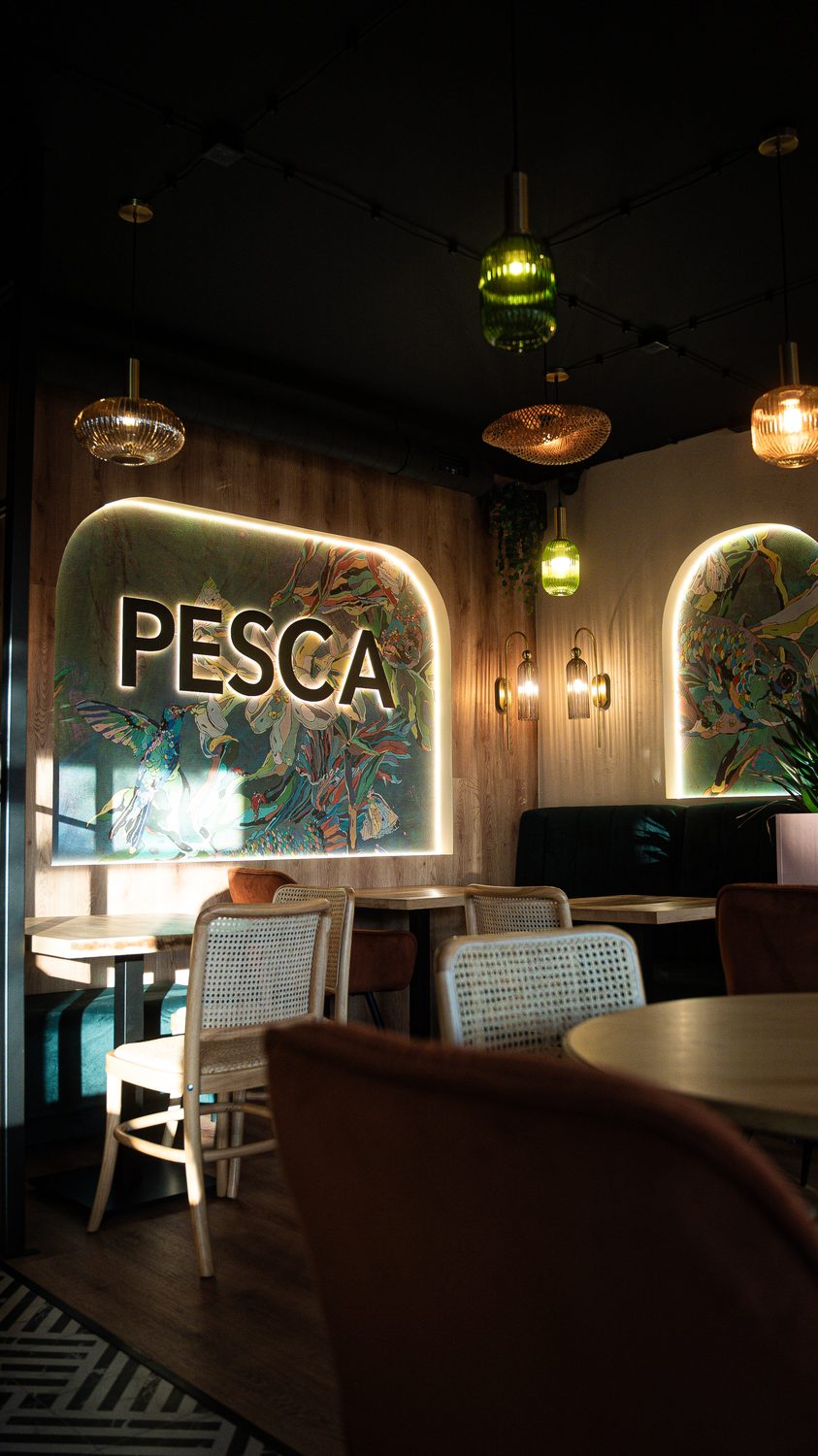 Wnętrze Pesca — Pizza & Pasta